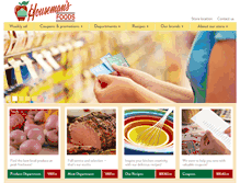 Tablet Screenshot of housemansfoods.com